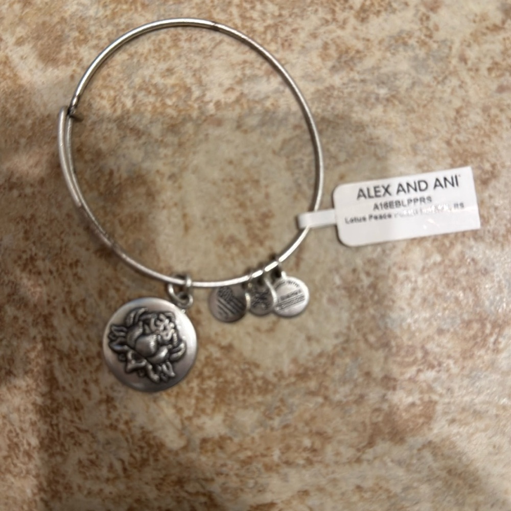 Alex and Ani Lotus Peace Pedals Bangle Bracelet